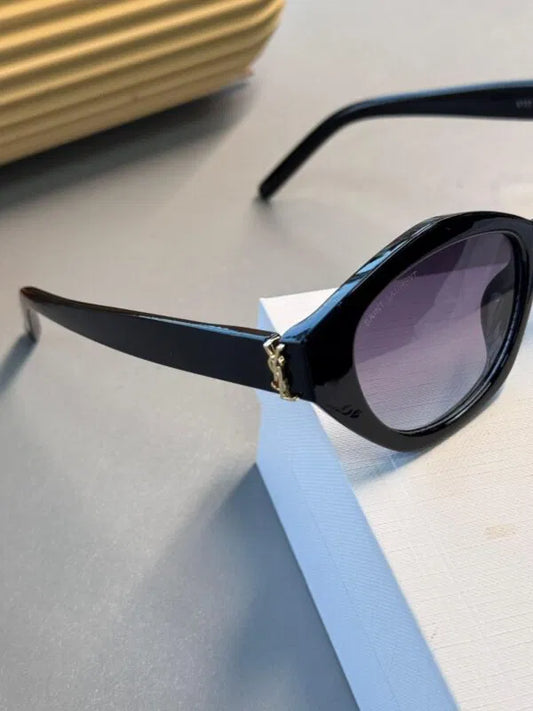 Saint Laurent SL M143 Cat-Eye Güneş Gözlüğü – Gold- Gölgeli Siyah