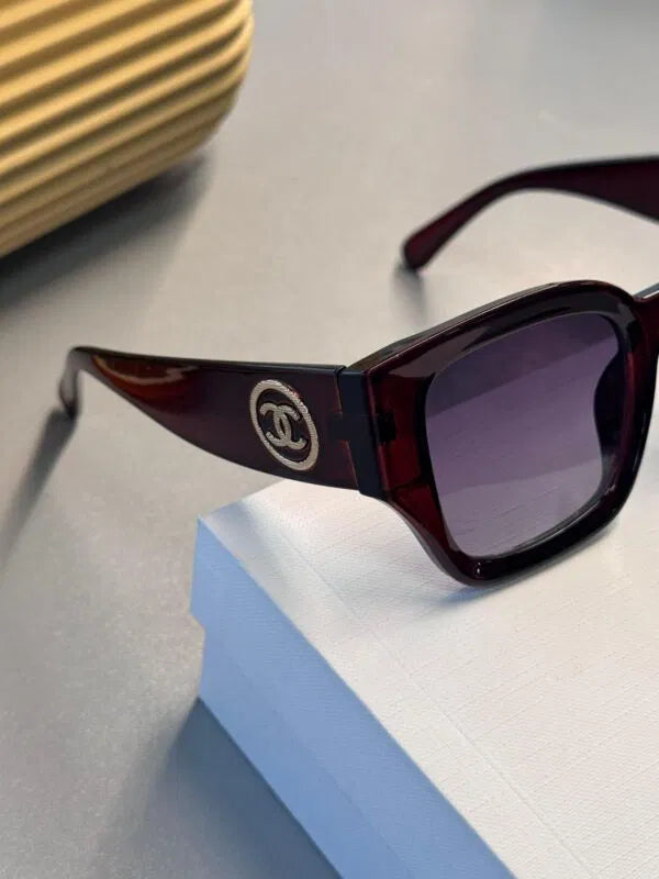 Chanel CC Kristalli Tortoise Güneş Gözlüğü- Kahve Degrade