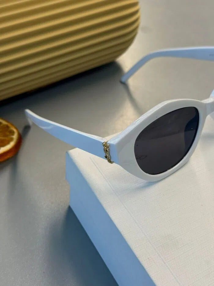 Saint Laurent SL M143 Cat-Eye Güneş Gözlüğü – Beyaz