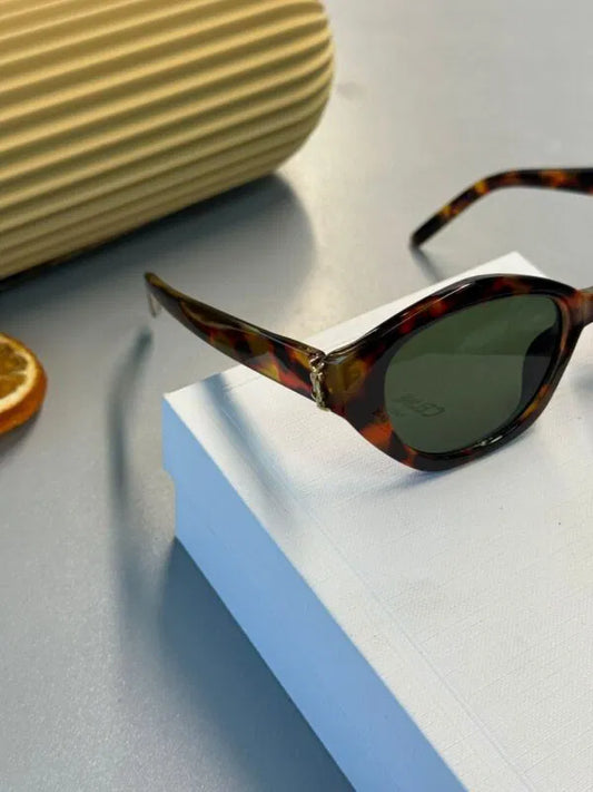 Saint Laurent SL M143 Cat-Eye Güneş Gözlüğü -Havana / Green