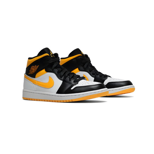 Nike Air Jordan 1 Mid Retro Laser Orange Yellow Black