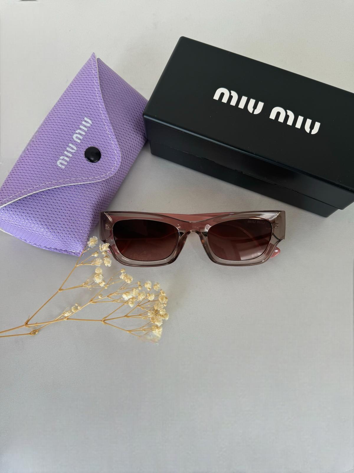 YENİ Miu Miu 10WS Güneş Gözlüğü – Pembe