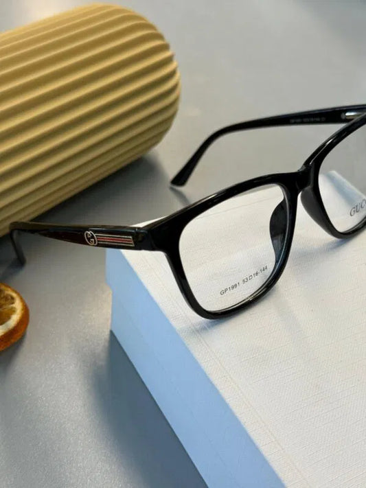 Gucci GP1991 Unisex Optik Gözlük – Siyah Transparan Asetat