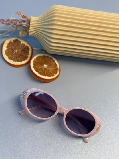 Chanel 5808 Oval Logo Güneş Gözlüğü- Pembe degrade