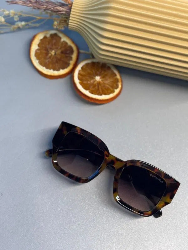 Chanel CC Kristalli Tortoise Güneş Gözlüğü- Kahve Degrade