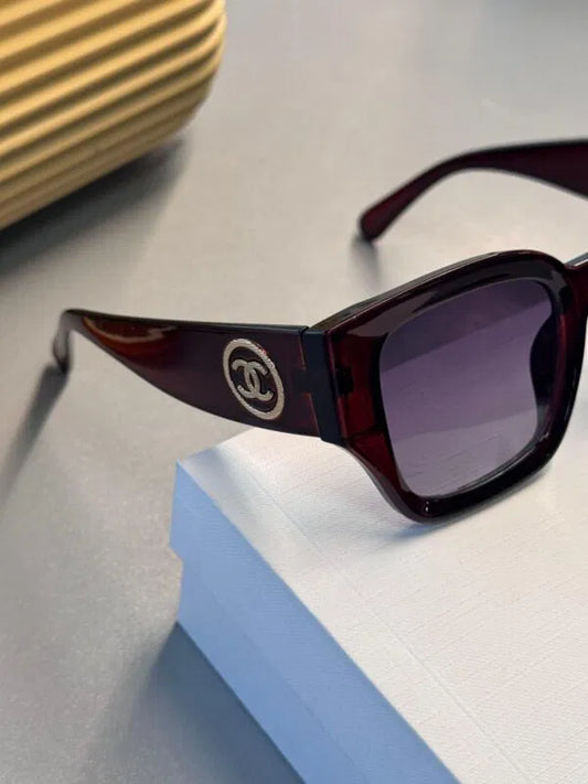 Chanel CC Kristalli Tortoise Güneş Gözlüğü- Kahve Degrade