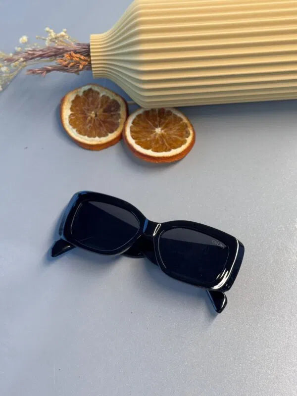 Celine Triomphe XL 01 CL – Dikdörtgen Güneş Gözlüğü – Siyah