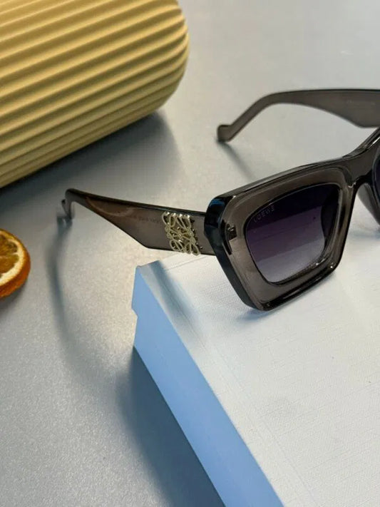 Loewe Anagram Bevelled LW Dikdörtgen Güneş Gözlüğü –Transparent Grey