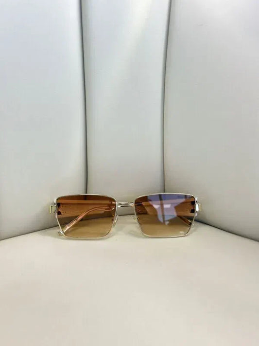 Mıu Mıu Dikdörtgen Tasarım Güneş Gözlüğü -Kahve