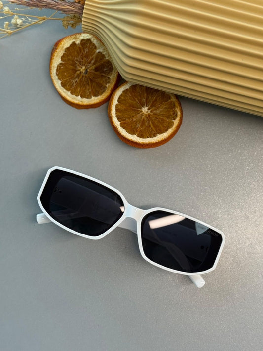 Yves Unisex Vintage Güneş Gözlüğü – Beyaz