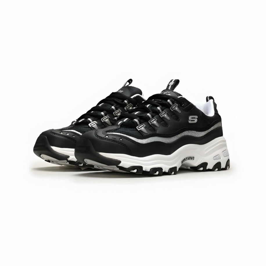 Skechers D'lites-Silver Black