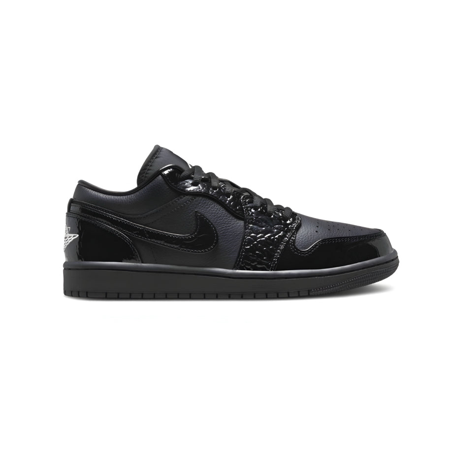 Nike Air Jordan 1 Low SE Patent Elephant Black