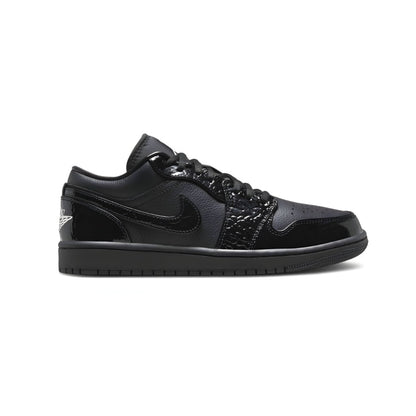 Nike Air Jordan 1 Low SE Patent Elephant Black