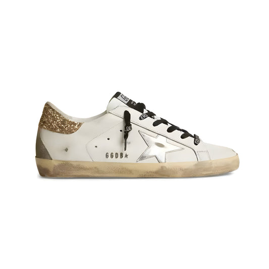 Golden Goose Super-Star with Glittery Heel (W)