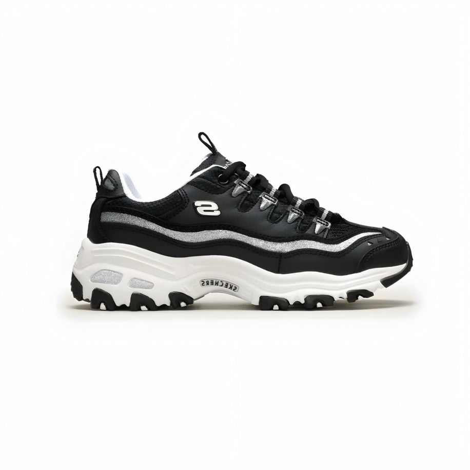 Skechers D'lites-Silver Black