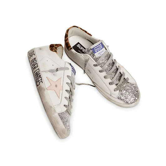Golden Goose Women's Super Star Glitter Low Top Sneakers