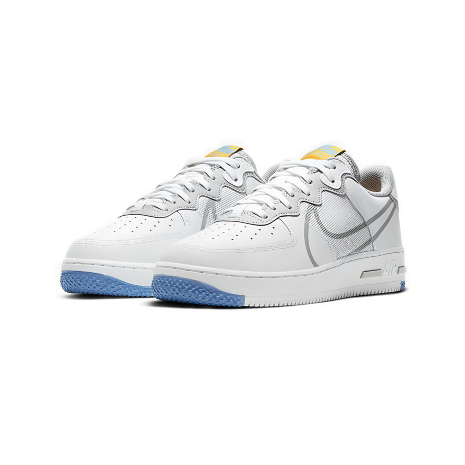 NikeAir Force 1 React 'Smoke Grey Gold'