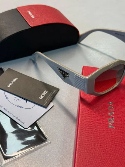 Prada Original Premium Full Set Güneş Gözlüğü – Krem