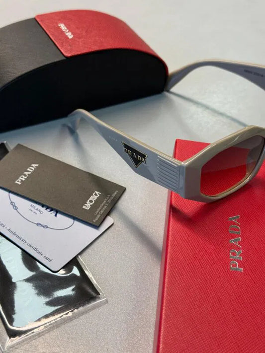 Prada Original Premium Full Set Güneş Gözlüğü – Krem