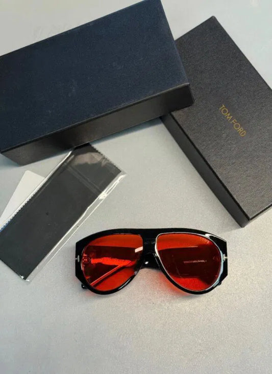 Tom Ford Original Premium Full Set Unisex Güneş Gözlüğü -Kırmızı