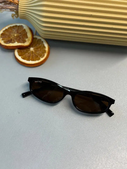 Miu Miu Tortoise Oval Güneş Gözlüğü – Kahverengi