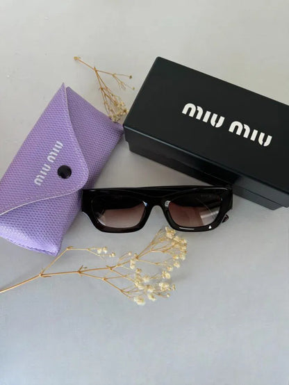 YENİ Miu Miu 10WS Güneş Gözlüğü – Acı Kahve
