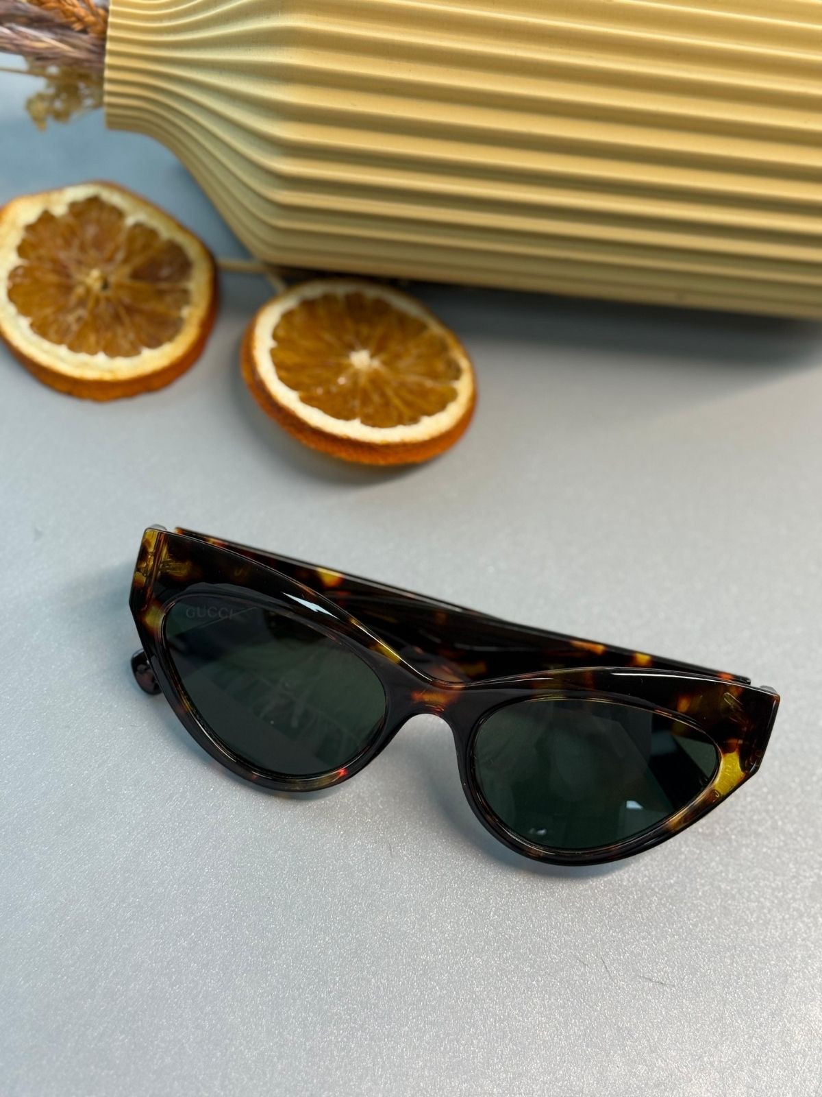 Gucci Kedi Gözü Güneş Gözlüğü – Leopar