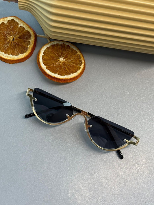 Gucci Metal Çerçeve Gold  Güneş Gözlüğü – Mavi Degrade